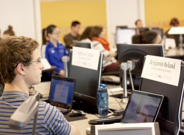 SSMU’s ‘roaming council’ in Burnside 511. (Michael Paolucci / McGill Tribune)